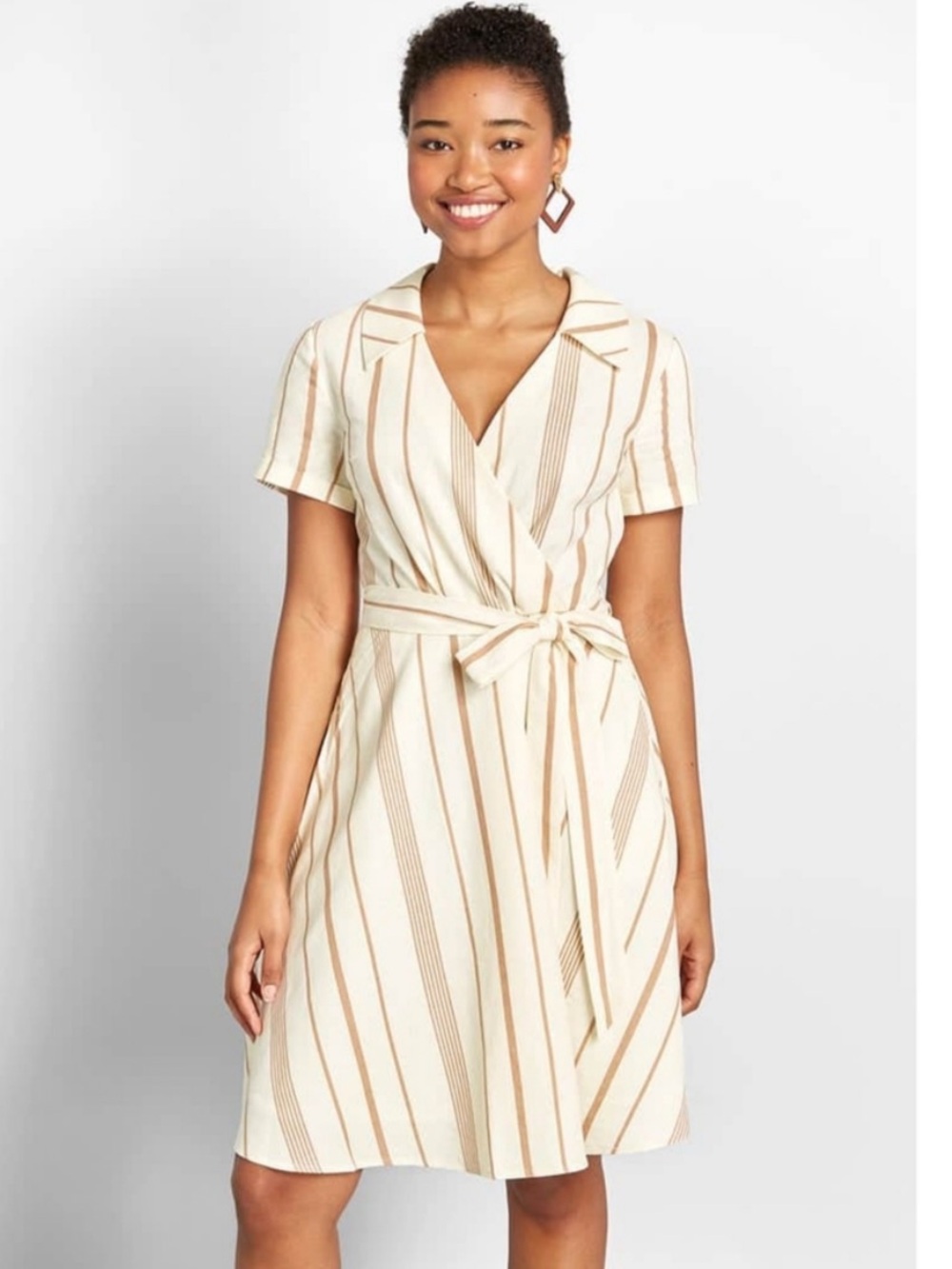NWT ModCloth Sweet Surprise Faux Wrap Dress